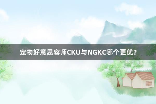 宠物好意思容师CKU与NGKC哪个更优?